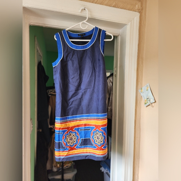 Banana Republic women's colorful sleeveless dress.